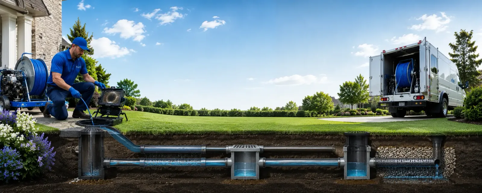 Outdoor drain cleaning information for Adams, ND